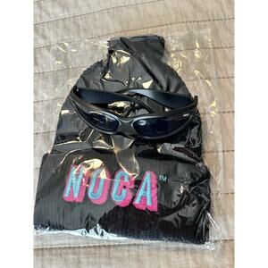 NOCA Beverages NEW black Beanie Hat And New Sunglasses With Logo